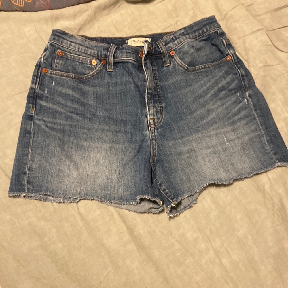 Madewell high rise denim short
